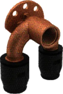 Geberit PushFit Doppelanschlusswinkel 90Gr Rg d16-1/2"-d16 L:52mm 650.274.00.1