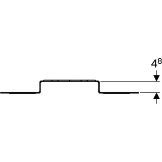 Geberit PushFit Montageplatte abgesetzt 2-fach, 650.732.002 – Bild 5