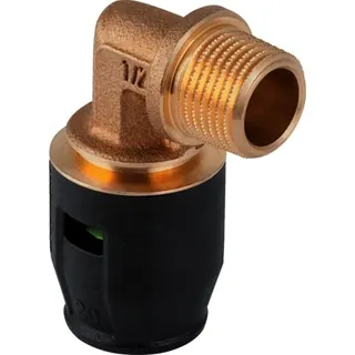 Geberit PushFit Übergangswinkel 90' m.AG (Rg) 20x1/2", 651.241.00.1