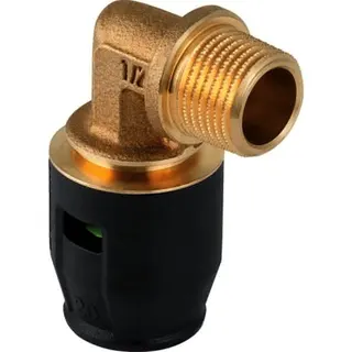Geberit PushFit Übergangswinkel 90' m.AG (Ms) 16x1/2", 650.261.00.1