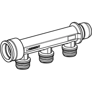 Geberit PushFit Verteiler 3-fach mit Steckanschluss (Ms) M25, 653.423.00.1 – Bild 3