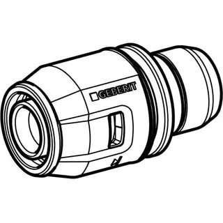 Geberit PushFit Steckübergang auf Push- Fit Rohr d25 (Ms), 28x25mm, 653.462.00.1 – Bild 3