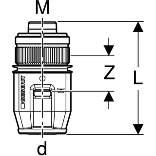 Geberit PushFit Schnellkupplung für Verteiler (Ms), 20xM25, 651.652.00.1 – Bild 4
