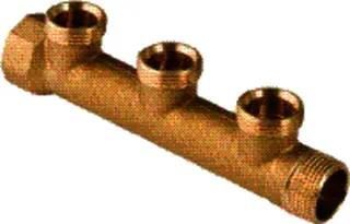 Geberit PushFit Verteiler auf Eurokonus, 3-fach (Ms), 3/4"x3/4", 612.423.00.1