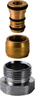 Geberit PushFit Direktverschraubung m.AG Danfoss (Ms) 16x1/2", 650.513.22.1
