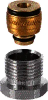 Geberit PushFit Direktverschraubung m.AG Heimeier (Ms) 16x1/2", 650.515.22.1