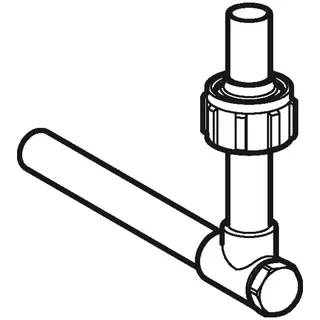 Mepla Absperrpassbogen f. Sockelleisten- anschluß, Nr. 611.603.22.2 per Stück – Bild 2