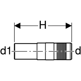 Geberit Übergang PushFit auf Mapress m.Einschubende(Rg) 25x22mm, 652.694.00.1 – Bild 4