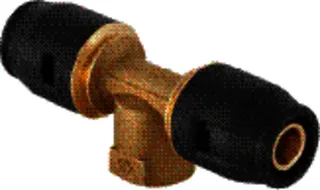 Geberit PushFit T-STück mit IG (Ms) 651.361.00.1, 20x1/2"x20