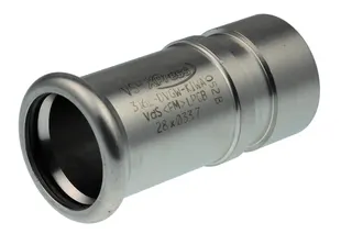AIPS VSH XPress Edelstahl Übergang Nut d76,1x76,1 I/A VA EPDM