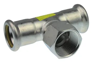 AIPS VSH XPress Edelstahl Gas T-Stück IG d76,1xRp3/4(DN20)x76,1 I/I/I VA HNBR