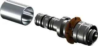 Uponor SPI S-Press Übergangskupplung auf Rapex 16-16
