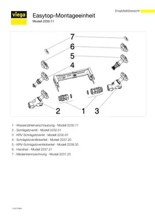 Viega Montageeinheit Easytop 2230.11 in Qn2,5 x Rp1 x Rp1 Siliziumbronze – Bild 4