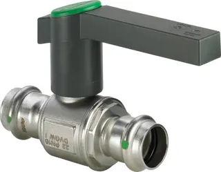 Viega Kugelhahn mit SC Sanpress Inox 2370 in 22mm Edelstahl