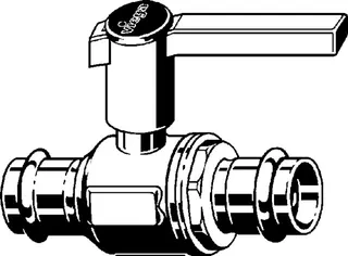 Viega Kugelhahn mit SC Sanpress Inox 2370 in 22mm Edelstahl – Bild 3