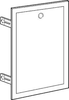 Viega Abdeckung 2241.90 in 400x545mm Stahl weiß – Bild 3