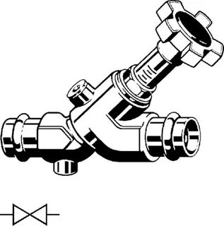 Viega Zirkulationsregulierventil Easytop 2282 in 28mm Rotguss – Bild 3