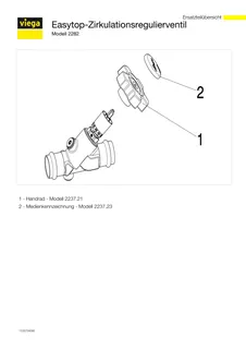 Viega Zirkulationsregulierventil Easytop 2282 in 28mm Rotguss – Bild 5
