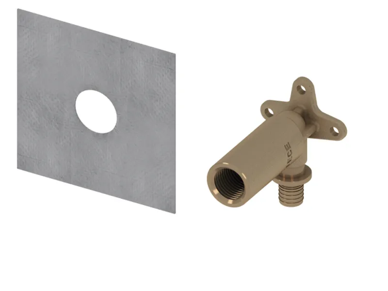 TECEprofil System-Wandscheibe TECEflex 16x1/2", lange Ausf., Siliziumbronze