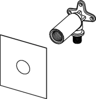 TECEprofil System-Wandscheibe TECEflex 16x1/2", lange Ausf., Siliziumbronze – Bild 4