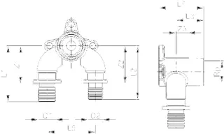 TECEflex U-Doppelwandscheibe reduziert druckverlustop. 20xRp1/2"x16, Si-Bronze – Bild 5