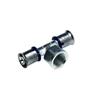 comfort-press-Metall-T-Stück 25 x DN 20 (3/4") IG x 25 mm