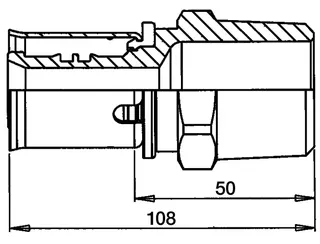 comfort-press-Metall-Übergang 63 mm x DN 50 (2") AG – Bild 2