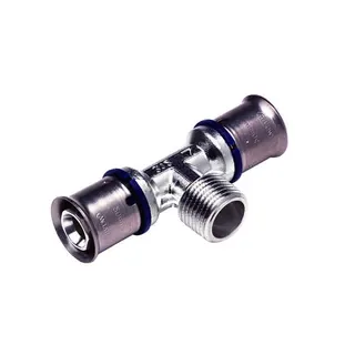 comfort-press-Metall-T-Stück 20 x DN 15 (1/2") AG x 20 mm