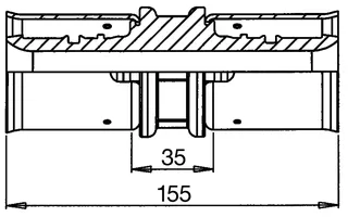 comfort-press-PPSU-Kupplung 63 mm – Bild 2