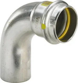 Viega Bogen 90 Grad SC Sanpress Inox G 0216.1 für Gas in 22mm Edelstahl