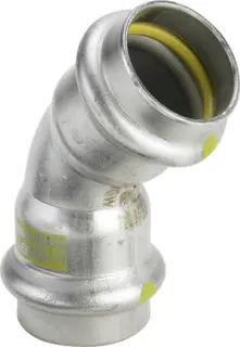 Viega Bogen 45 Grad SC Sanpress Inox G 0226 für Gas in 35mm Edelstahl
