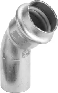 Viega Bogen 45 Grad SC Sanpress Inox G 0226.1 für Gas in 22mm Edelstahl – Bild 2