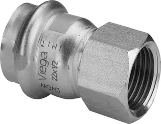 Viega Sanpress Inox G-Übergangsstück 0212 (Gas) in d54 x Rp2IG Edelstahl – Bild 2