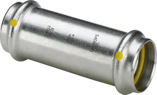 Viega Schiebemuffe m. SC Sanpress Inox G 0215.5 für Gas in 42mm Edelstahl