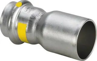 Viega Red.-Stück mit SC Sanpress Inox G 0215.1 für Gas in 35x28mm Edelstahl