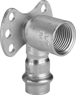 Viega Wandscheibe Sanpress Inox G 0225.5 in 22mm x Rp3/4 Edelstahl – Bild 2