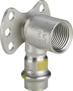 Viega Wandsch. mit SC Sanpress Inox G SC 0225.5 für Gas in 22mm x Rp1/2 edelst.