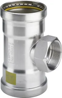 Viega T-Stück Sanpress Inox GXL 0217.2XL in 64,0mm x Rp3/4 x 64,0mm Edelstahl