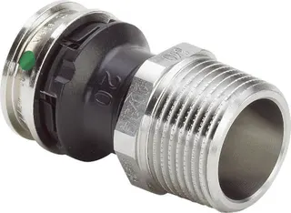 Viega Übergangsstück mit SC Raxinox 4411 in 16mm x R3/4AG Stahl nichtrostend