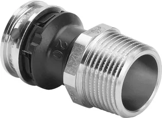Viega Übergangsstück mit SC Raxinox 4411 in 20mm x R3/4AG Stahl nichtrostend – Bild 2