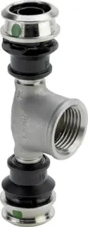 Viega T-Stück mit SC Raxinox 4417 in 16mmxRp1/2x16mm Stahl nichtrostend