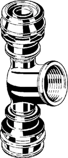 Viega T-Stück mit SC Raxinox 4417 in 20mmxRp1/2x20mm Stahl nichtrostend – Bild 3