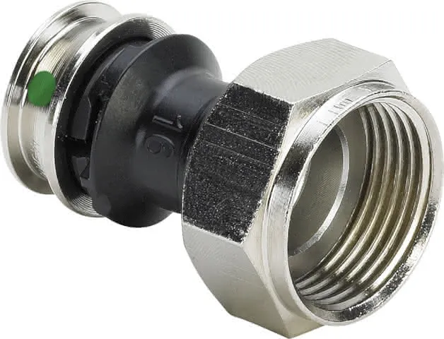 Viega Verschraubung mit SC Raxinox 4463 in 16mm x G1/2 Stahl nichtrostend