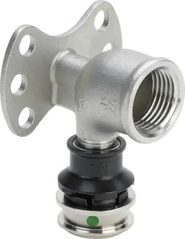 Viega Wandscheibe mit SC Raxinox 4425.5 in 16mm x Rp1/2 Stahl nichtrostend