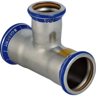 Geberit Mapress Edelstahl Gas T-Stück 28x22x28mm Nr.34040