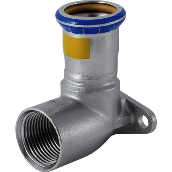 Geberit Mapress Edelstahl Anschlusswinkel 90Gr (Gas) d22-Rp3/4