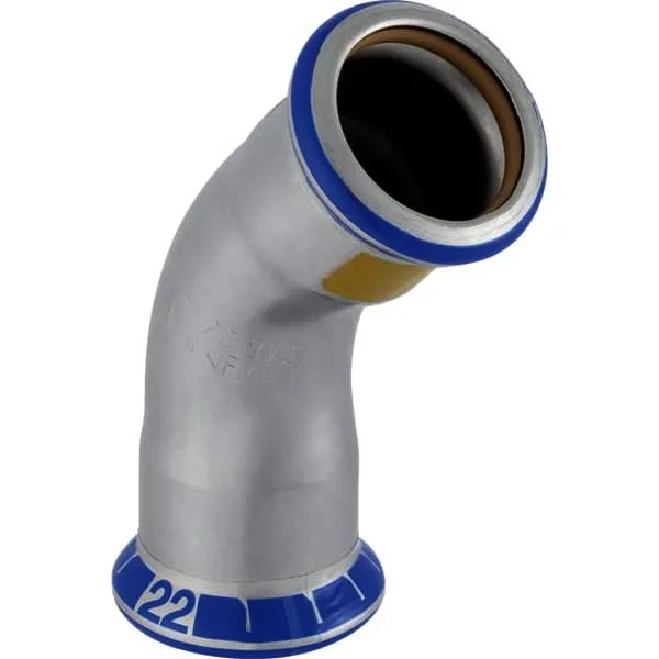 GE Mapress Edelstahl Bogen 45Gr d76,1 (Gas)