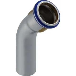 GE Mapress Edelstahl Bogen 45Gr d76,1 mit Einschubende (Gas)