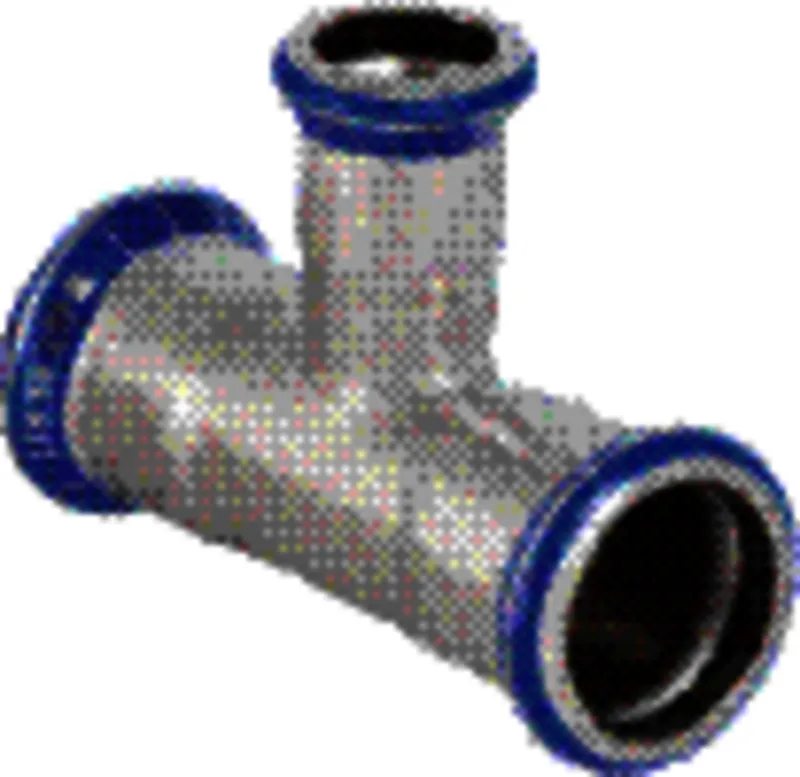 Geberit Mapress Edelstahl T-Stück reduziert (LABS-frei) d88,9-76,1-88,9