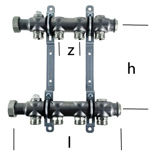Heizkoerper-Verteiler MULTITUBO 10 Kr. 18410, VPE 1 St., p.St., Edelstahl